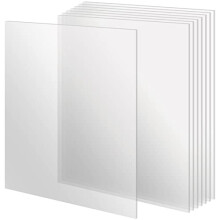 8 Pack 30 x 30cm Clear Acrylic Plastic Sheet, 3mm Acrylic Sheet, Transparent Acrylic Board, Perspex Sheets for Painting, Picture Frame, Craft