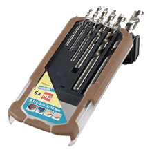 HSS Wood Twist Drill Bit Set "Professional" 6 Pcs. I 7120000 I For drilling into very hard woods