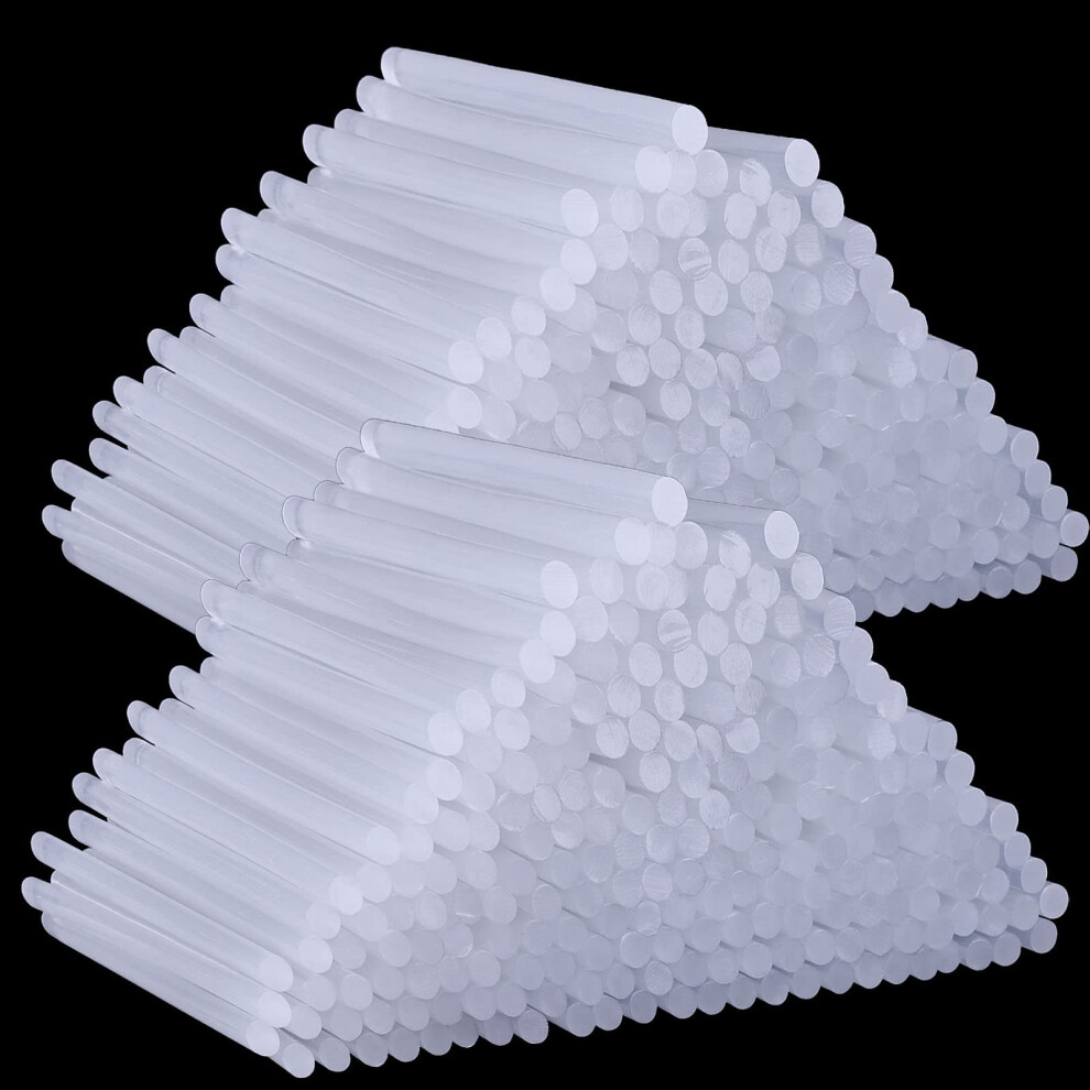300 PCS Hot Glue Sticks 7mm x 100mm, Mini Hot Melt Glue Gun Sticks for Gluing Repair Projects, Hobby Crafting, Decorations