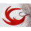 Dragon Wiggle streamer tails fly fishing predator 95mm (RED DEVIL) 2