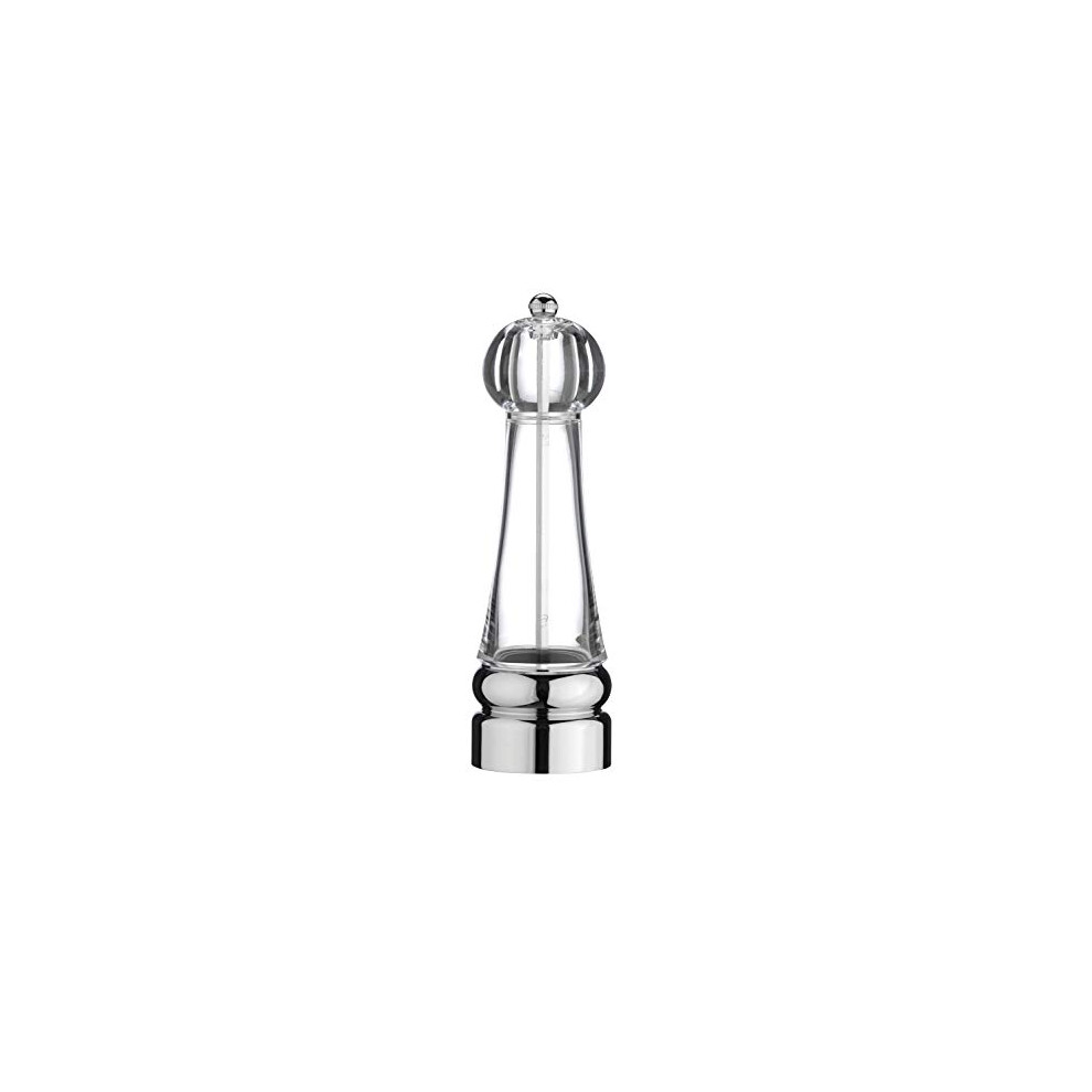 Stainless Steel & Acrylic Single High Pepper Mill, 22cm