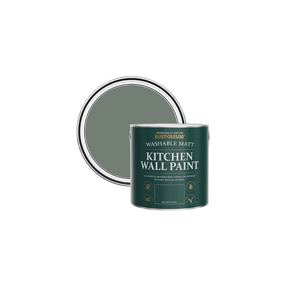 Rust-Oleum Washable Kitchen Wall Paint In Matt Finish - Serenity 2.5L Green