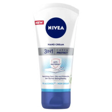 3 in 1 Care and Protect Anti-bacterial Hand Cream (75ml), Hand Cream for Dry and Tight Skin, Protective Mini Hand Cream, Hand Lotion with JoJoba Oil