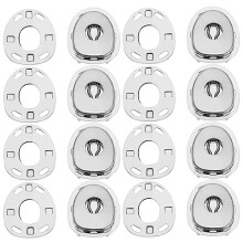 12 Sets Socket Plate Compatible with Lift The Dot Snap Fastener Accessories for Tent Buckle Luggage Handbag Boat Marine Cover Fastening 22.5x20 mm