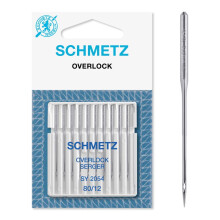 Domestic Sewing Machine Needles | 10 Overlock Needles | SY 2054 and 16x75 | Needle Size 80/12