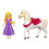 Petite Poupée Disney Princesse Raiponce Et Cheval 2