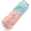 10pcs Pale Pink and Pale Blue Hair Bows Clips Slides Grips 3" inch Solid Vibrant Colours Pin Wheel Baby Girls Hairbows 1
