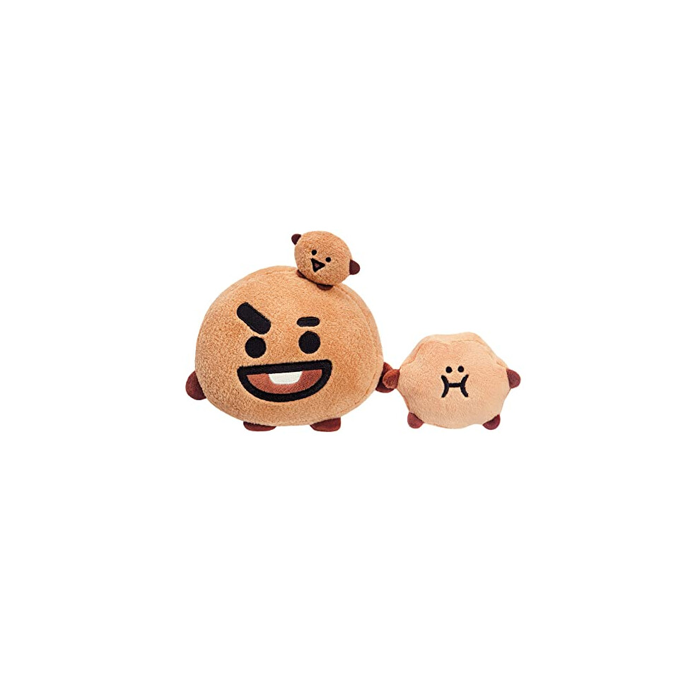 Aurora World 61462, Bt21 Official Merchandise, Shooky Soft Toy, 12 Cm, Brown