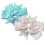 10pcs Pale Pink and Pale Blue Hair Bows Clips Slides Grips 3" inch Solid Vibrant Colours Pin Wheel Baby Girls Hairbows 3