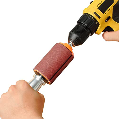 Hand-Held Sanding Drum for Drill Presses and Power Drills