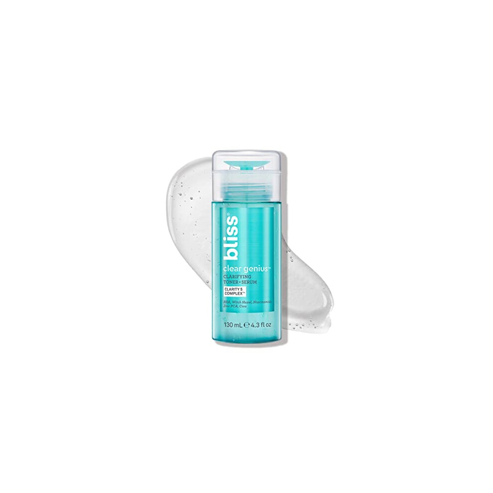 Clear Genius Clarifying Toner and Serum Purifies Pores, Tones, Calms and Clears Skin Salicylic Acid, Niacinamide and Witch Hazel Clean Cruelty Free