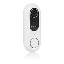 Wired Smart Wi-Fi Video Doorbell, Free App, Full HD 1080p Camera, Two Way Talk, Night Vision, Easy Installation, White, DIC-23712