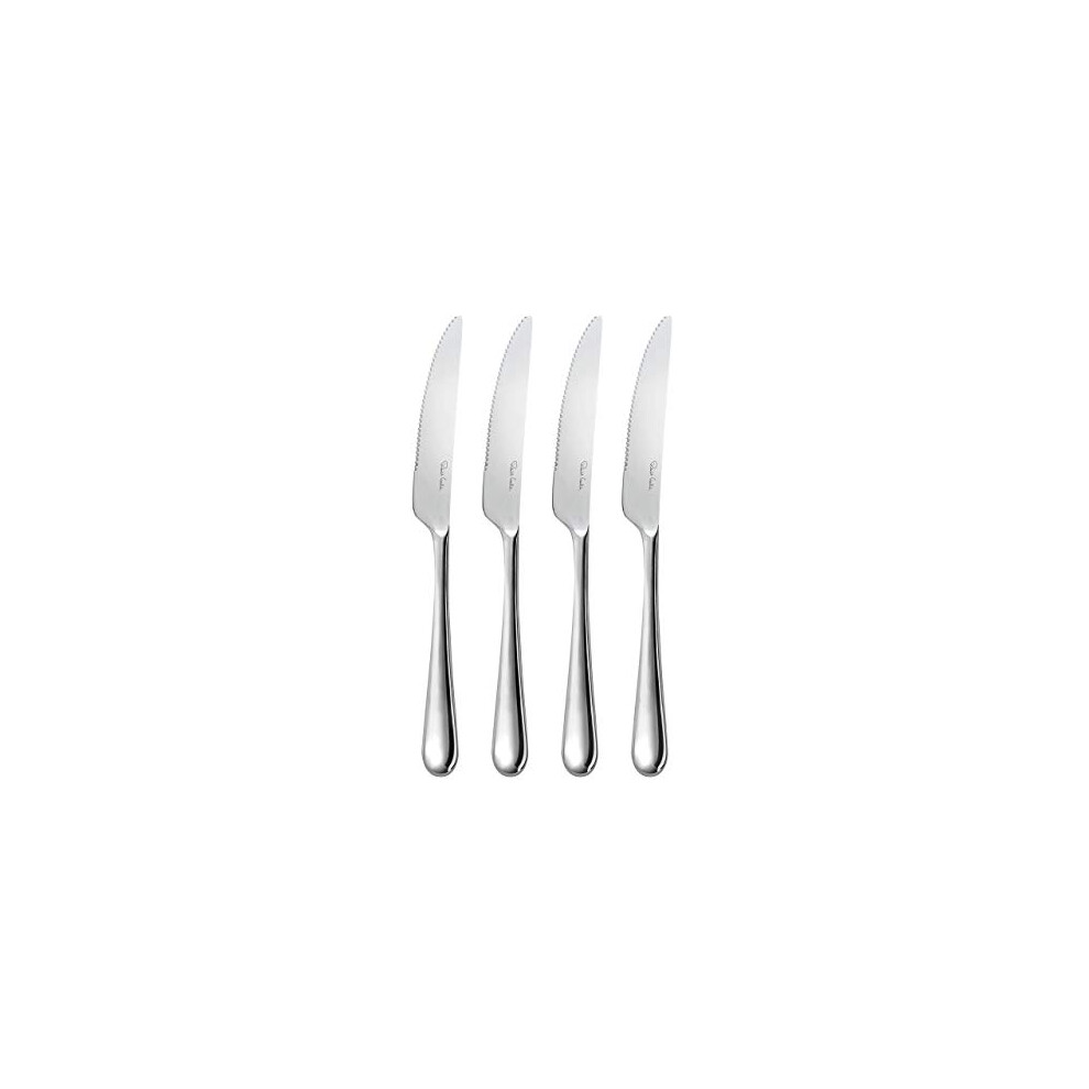 Kingham Bright Cutlery Steak Knife, Set of 4. Made from Stainless Steel. Dishwasher Safe.