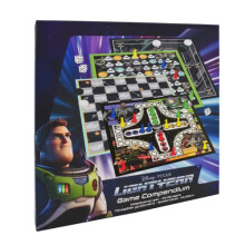 Lightyear Games Compendium, Enjoy 4 Different Board Games Including Nine Men's Morris, Draughts, Ludo, Ladders Board Game, Great Gift For Ages 4+