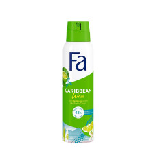 6 x Fa deodorant spray "Caribbean Lemon" for women, 150 ml