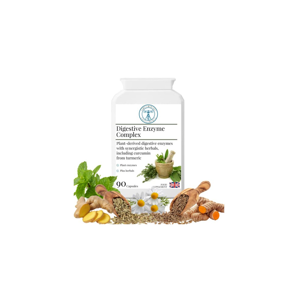 Complementary Supplements - Digestive Enzyme Complex - Liver Support Â Peppermint, Betaine Hydrochloride, Turmeric, Amylase, Protease Iii, Lipase, Bromelain, Papain Â Vegan