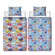 Official Paw Patrol Single Bed Coverless Duvet Bedding | Reversible Coverless Quilt, Pillow & Pillowcase | Washable Duvet | Perfect For Travelling &