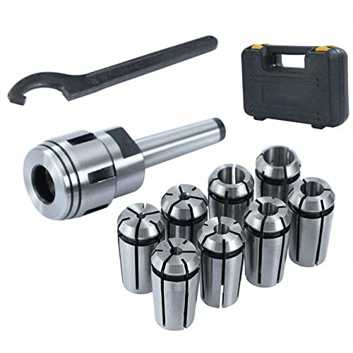 Tapper Collect Set KATSU MT2 Morse Taper Spring Collet Set 8 Pieces 4-16mm Gripping Range ...