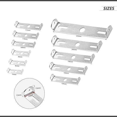 Light Fixing Ceiling Rose Strap Bracket Strap Brace Metal Plate with Accessories (120mm) 2