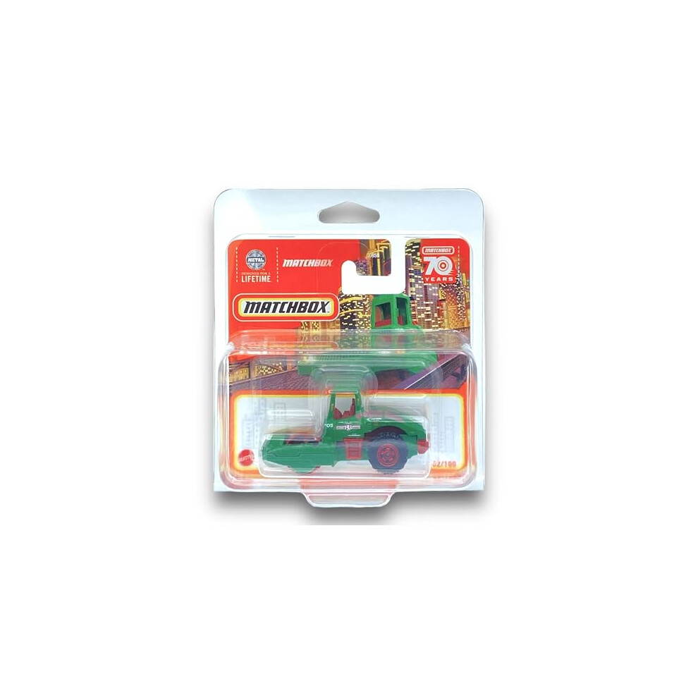 Road Roller (Green) - MBX 2023-52/100 (Short Card) - COMES IN A KLAS CAR KEEPER SHORT CARD PROTECTOR CASE - HLC77