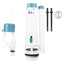 Ultra White Dual Flush Valve Toilet Cistern Outlet Kit Toilet Cistern Replacement Water Cabinet WC Drainage System 32Cm Height for 2 Inch Outlets Full