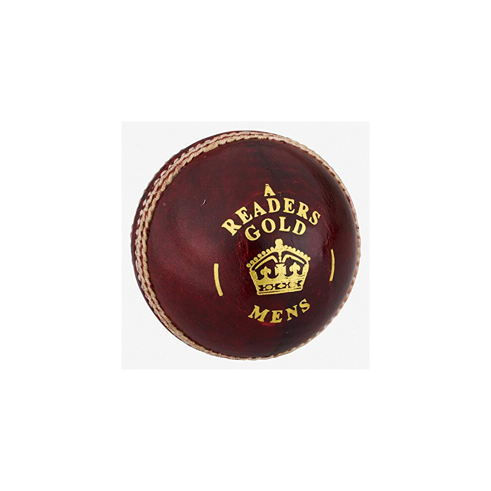 Gold 'A' Cricket Ball 5.5oz, Red, Mens