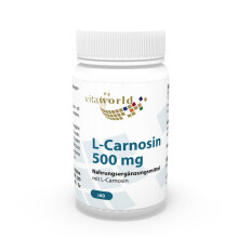 L-Carnosine 500mg 60 Vegetable Capsules 1500mg Daily dose Made in Germany