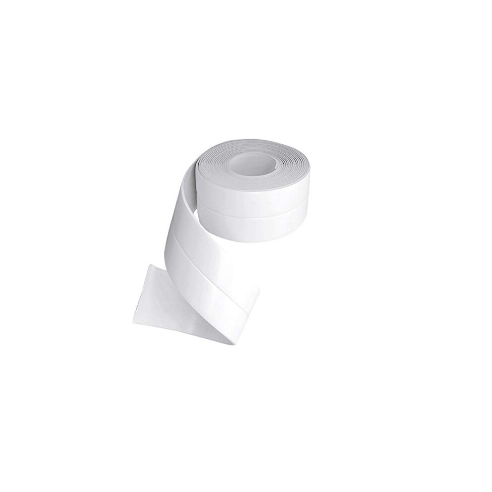 Waterproof Tape White Bath Sealant Tape Shower Seal Strip Window Sealer Strip Caulk Strip Sealing Tape Wall Sealing Strip Moisture-Proof Mildew-Proof 791783523496