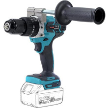 KATSU FIT-BAT 21V Cordless Brushless Impact Drill Driver, 13mm Keyless Chuck, Brushless Motor, 2 Gear Speed, LED Work Light, for Home Improvement and