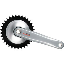 Pédalier monovitesse Shimano Nexus Fc-C6000 - Gris - 170 mm/38 dents