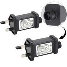 2 Pcs String Lights Indoor-Outdoor Power Adapter for CZJUTAI JT-DC36V12W-IP44 Christmas Lighting, Illuminate Your Holidays! (Threaded-Constant