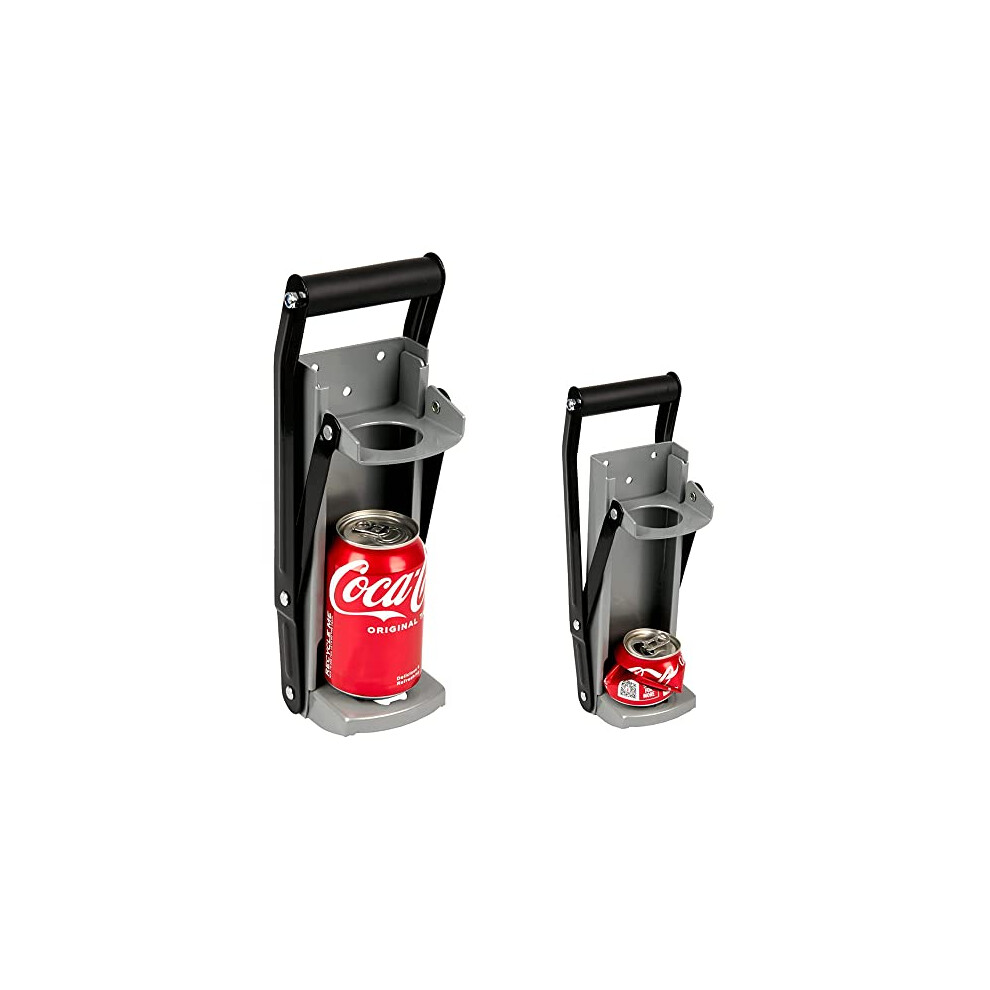Zeno Can Crusher & Bottle Opener | 500Ml Heavy Duty 16Oz 2 In 1 Crushes Soda Cans And Beer Cans | Large Beer Tin Can Crusher Wall Mounted Recycling Tool