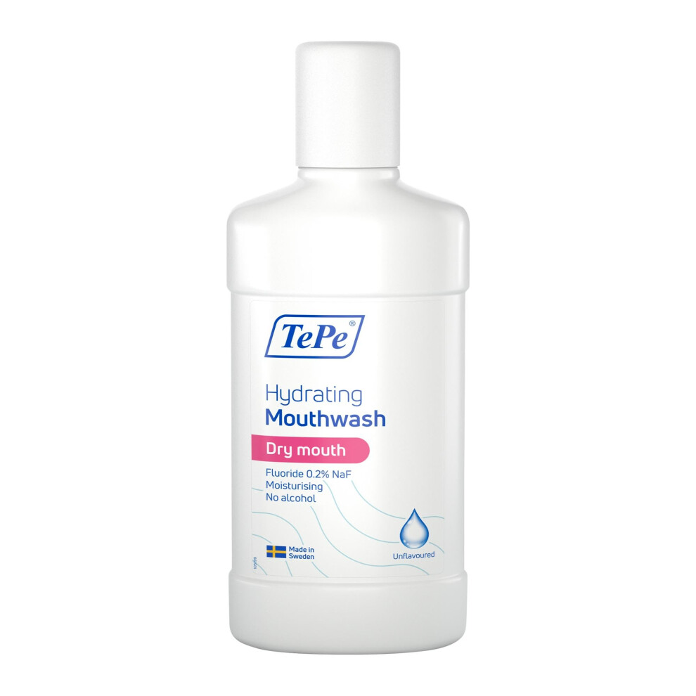 Hydrating Dry Mouth Rinse, unflavoured, Fluoride Mouthwash That Relieves Severe Dry Mouth Symptoms