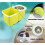 Spin Mop and Bucket Sets - 2 Separate Stackable Buckets with 2 Microfiber Spin Mop Heads Replacement & 360 Spinnable Adjustable Height Telescopic 2