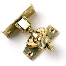 BH05731 Brighton Style Screw Down Sash Window Fastener Lock, Polished Brass