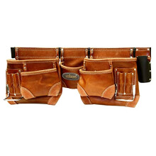68878 Dual Tool Bag Leather Brown