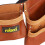 Rolson 68878 Dual Tool Bag Leather Brown 3