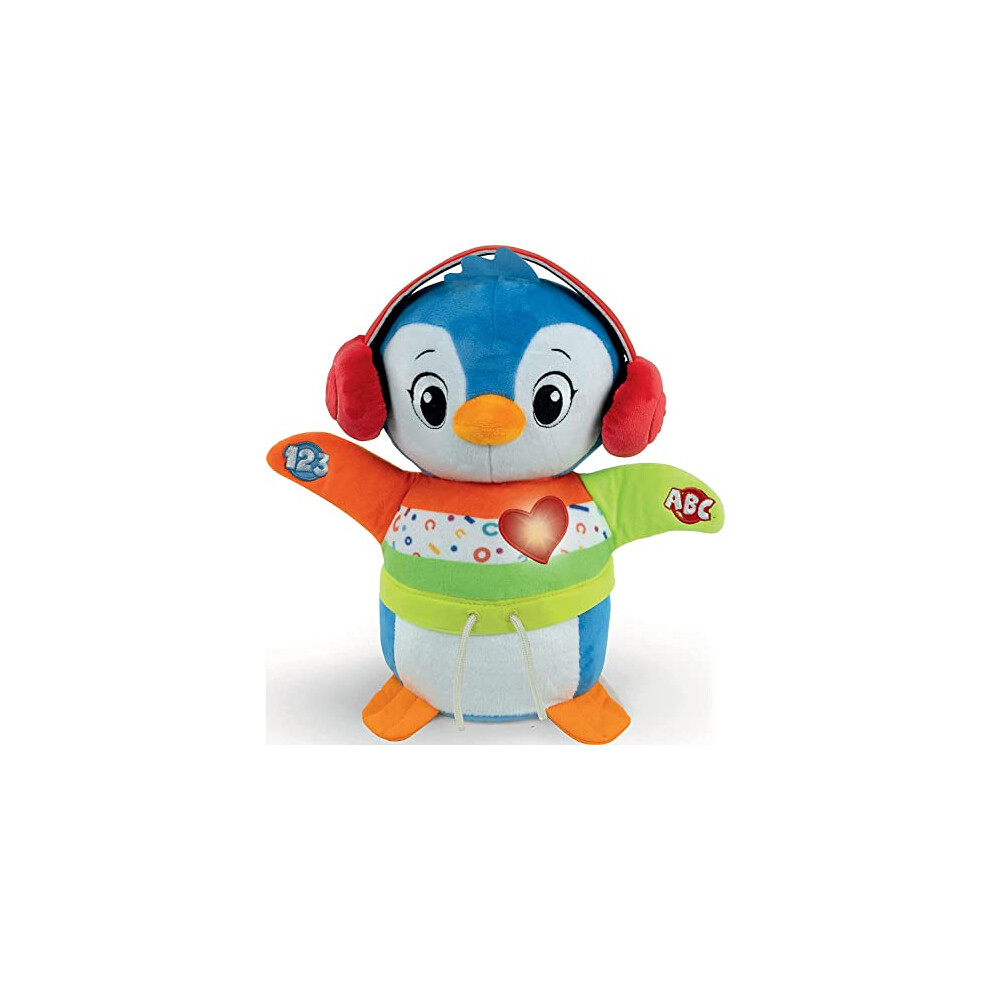 59287 Baby Clementoni - Dance with Me Penguin, Interactive Baby Toy with Music & Light Effects, Dancing and Singing Educational Toy for Toddlers from