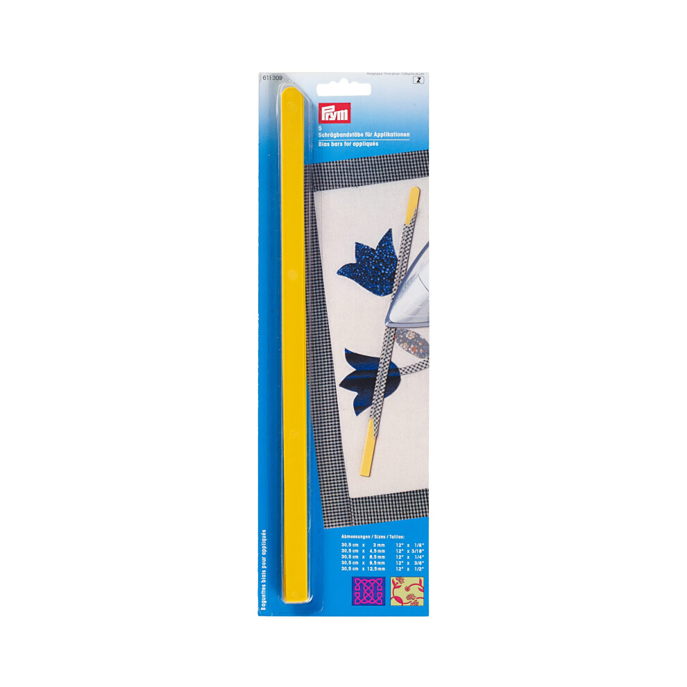 Bias Binding Bars, Yellow, One Size