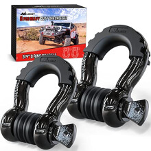 NILIGHT - 90052B 2 pacchetto 3/4 """" Grille D -Ring 4,75 tonnellate (9500 libbre) di capacit con grillo di recupero di strade con perno pesante da 7/