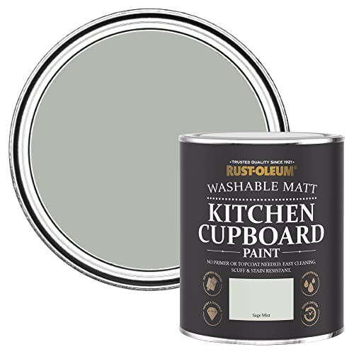 Rust-Oleum Green Kitchen Cupboard Paint in Matt Finish - Sage Mist 750ml