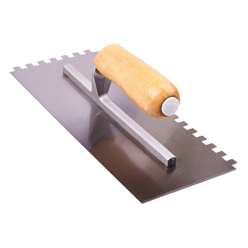 G1610 280mm (11") Notched Float Trowel with Wooden Handle