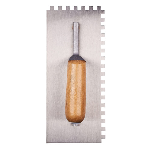 G1610 280mm (11") Notched Float Trowel with Wooden Handle 2