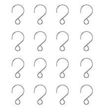 200Pcs S Shape Hook Crystal Bead Curtain S Shape Hook Metal S Hook Connector Stainless Steel Mini Wire Hook Tiny Ornament Hooks for Chandelier Pendant