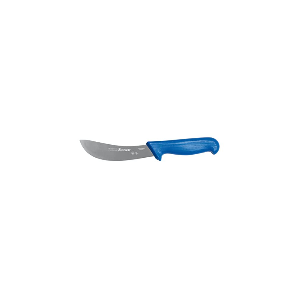 Professional Skinning Knife - BKL206-6 Blue Handle Narrow Curved 6" Sanitized Stainless Steel Blade - Hunters Butchers Kitchen Chef's Knife