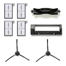 Replacement Parts Kit for eufy X8 Pro Series Robot Vacuums, Rolling Brush 1 + Brush Guard 1 + Side Brush 2 + Washable Filter 4