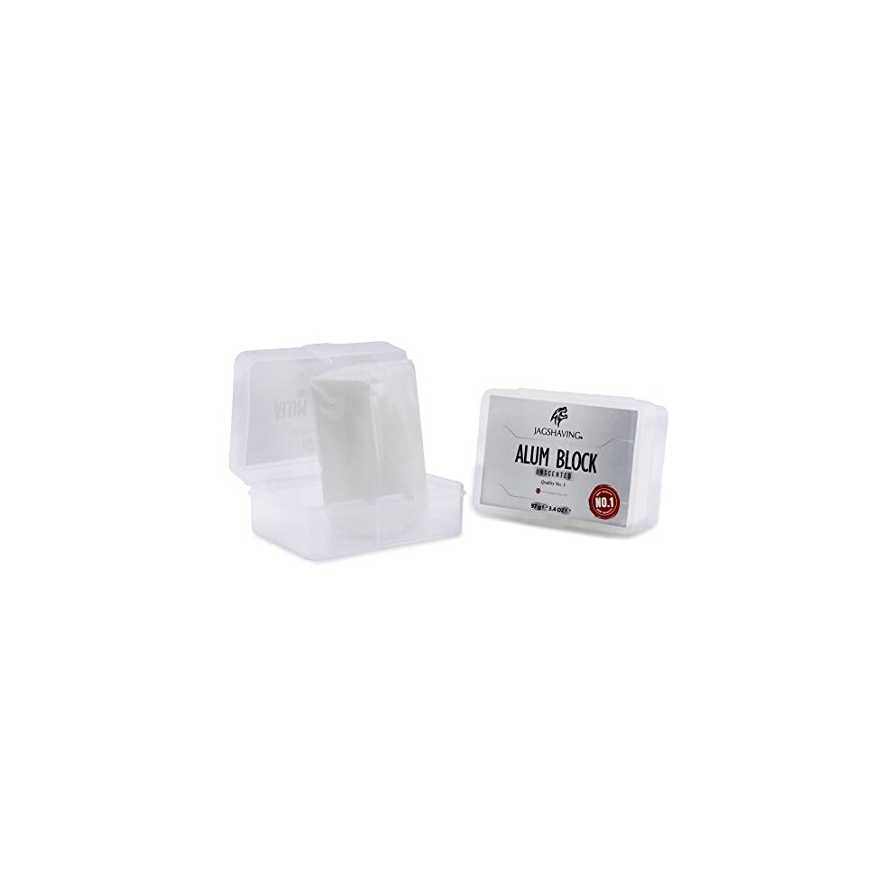Jag Shaving Alum Block - Astringent Alum Block Shaving Accessory - Antiseptic Alum Block Stone Shaving Block - After Shave Balm Men And Women-For All Skin Types