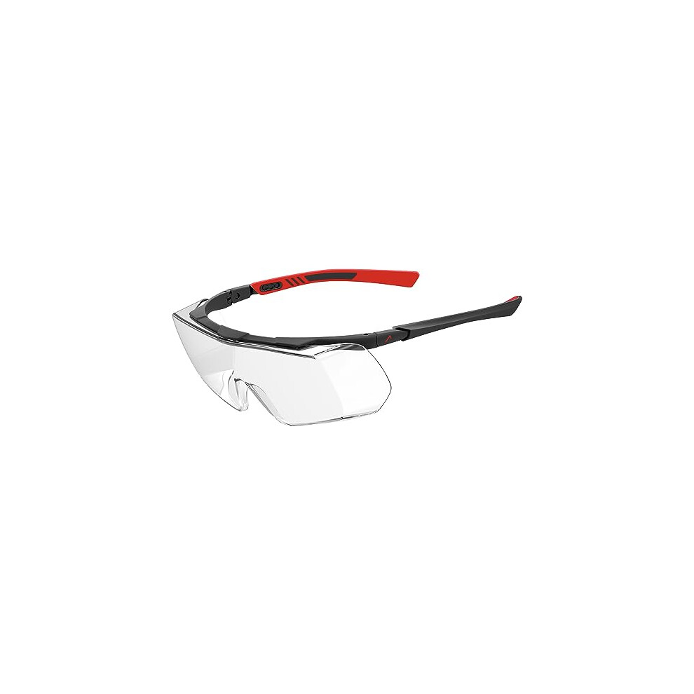 Evo OTG work glasses for spectacle wearers - over safety glasses for work - construction, craft & industry - EN 166 - Black