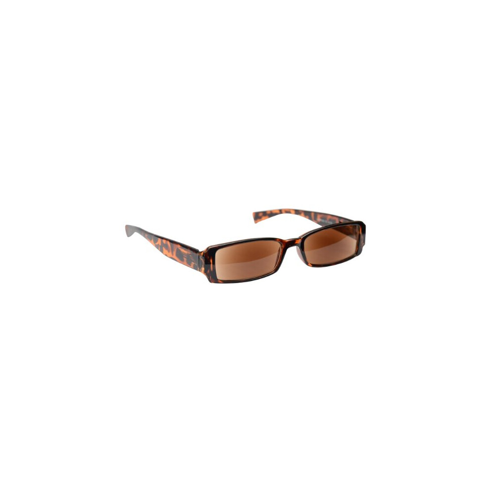The Reading Glasses Company Brown Uv Reader Tortoiseshell Sun Readers Reading Glasses Uv400 Womens Mens Spring Hinges Uvsr003 +2.00