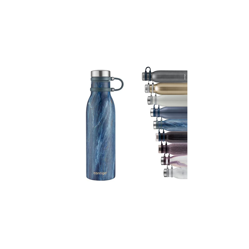 Matterhorn Water bottle with Thermalock insulation, BPA-free stainless steel bottle with screw cap, leak-proof drinking bottle, keeps beverages up to